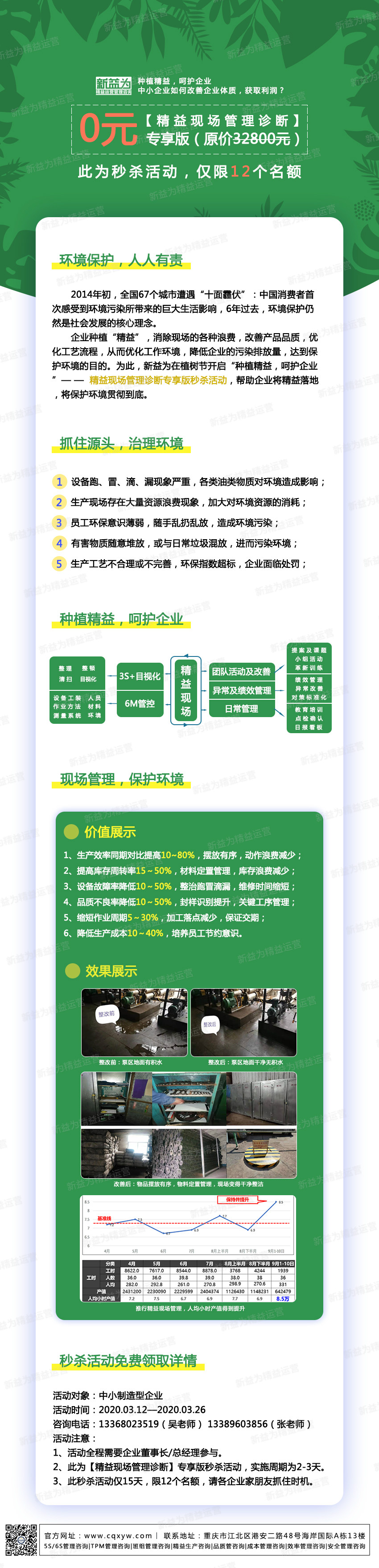 種植精益，呵護(hù)企業(yè)——精益現(xiàn)場管理診斷專享版秒殺活動(dòng)
